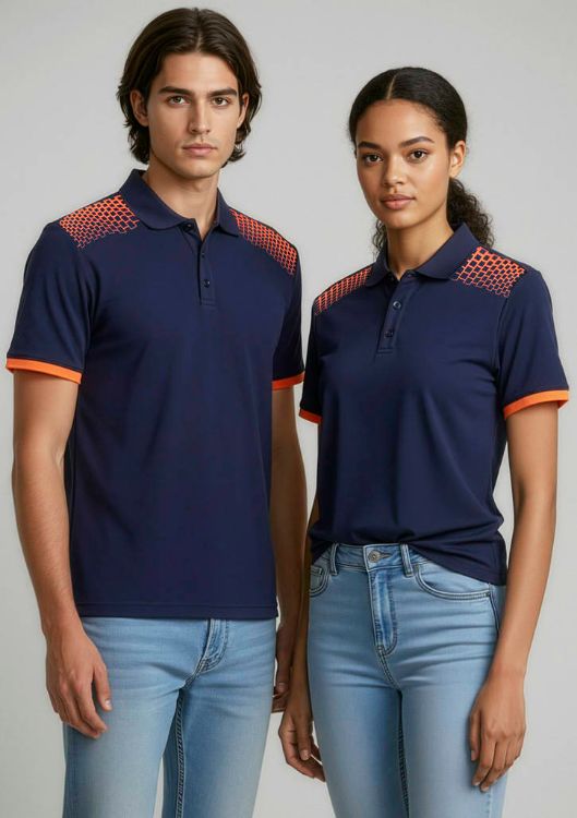 Picture of Mens Galaxy Short Sleeve Polo