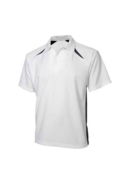 Picture of Mens Splice Short Sleeve Polo