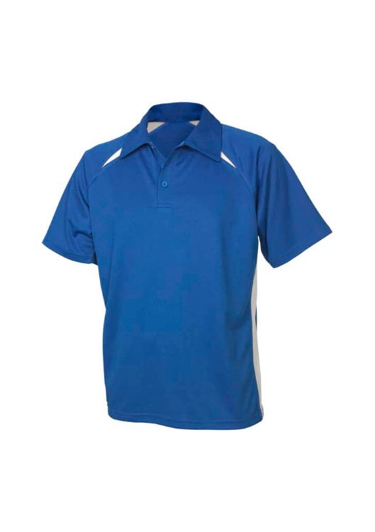 Picture of Mens Splice Short Sleeve Polo