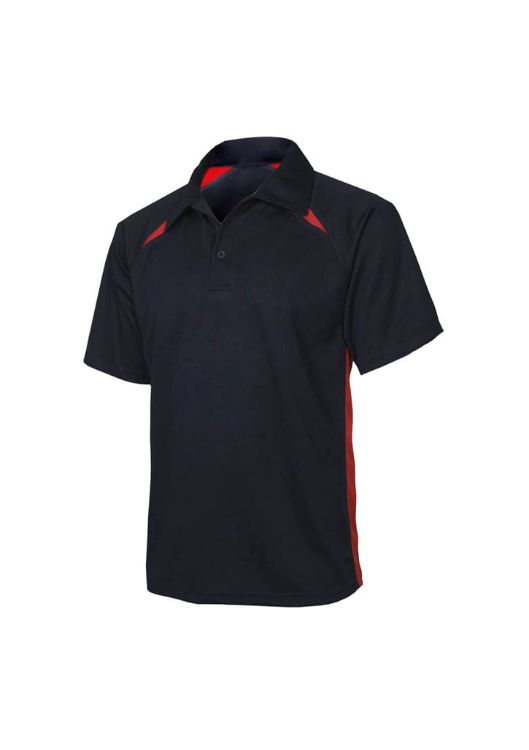 Picture of Mens Splice Short Sleeve Polo