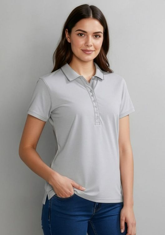 Picture of Womens Shadow Short Sleeve Polo