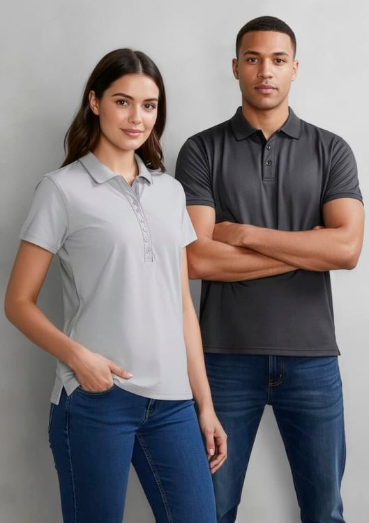 Picture of Womens Shadow Short Sleeve Polo