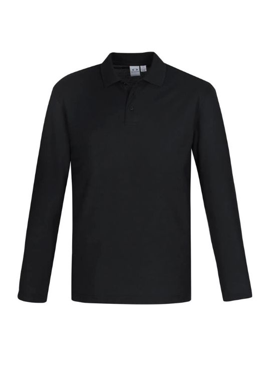 Picture of Mens Crew Long Sleeve Polo