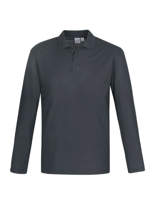 Picture of Mens Crew Long Sleeve Polo