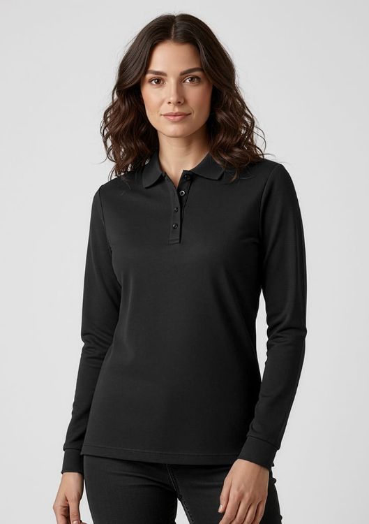 Picture of Womens Action Long Sleeve Polo