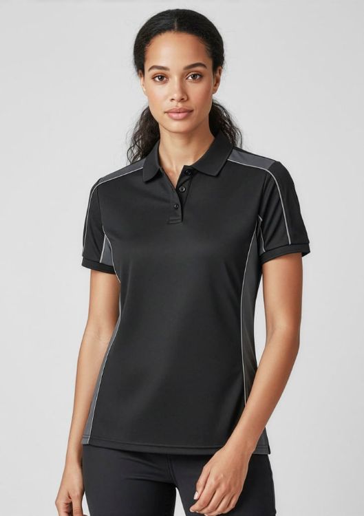 Picture of Unisex Grid Short Sleeve Polo