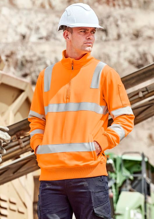 Picture of Unisex Hi Vis VIC Rail 1/4 Zip Pullover