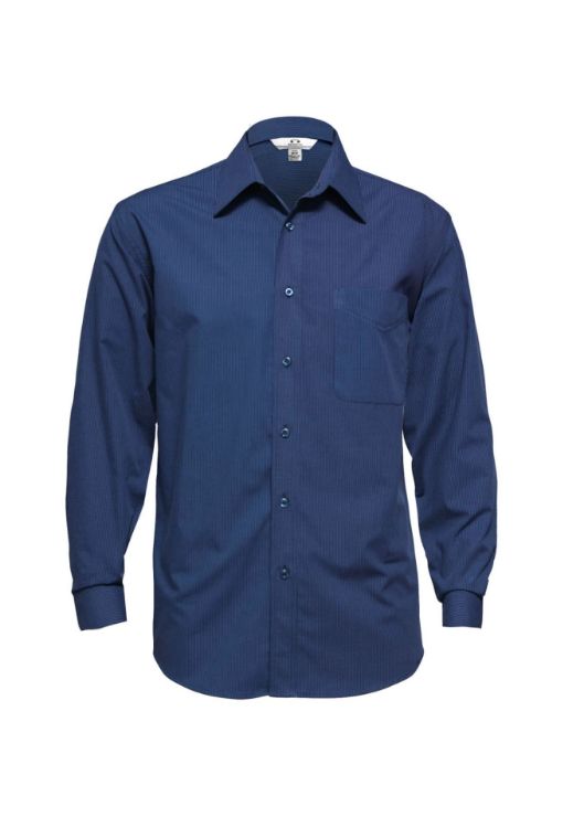 Picture of Mens Micro Check Long Sleeve Shirt