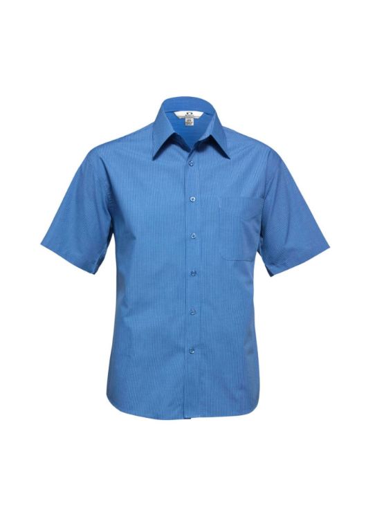Picture of Mens Micro Check Short Sleeve Shirt