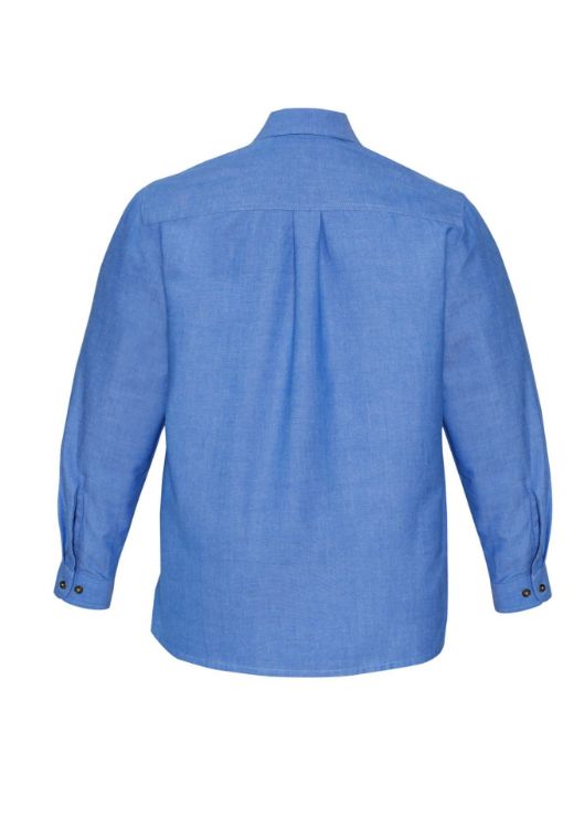 Picture of Mens Chambray Long Sleeve Shirt