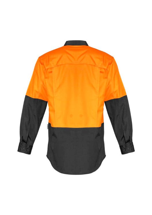 Picture of Mens Rugged Cooling Hi Vis Long Sleeve Shirt