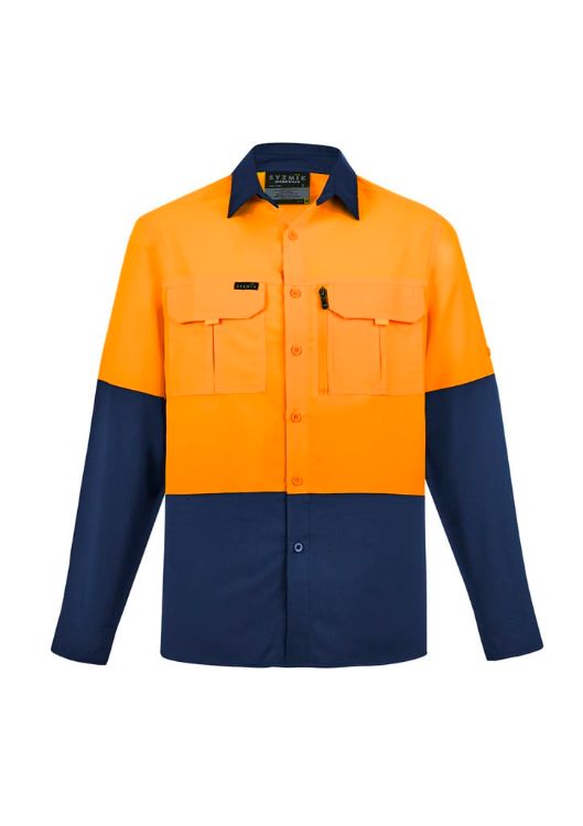 Picture of Mens Hi Vis Outdoor Long Sleeve Shirt