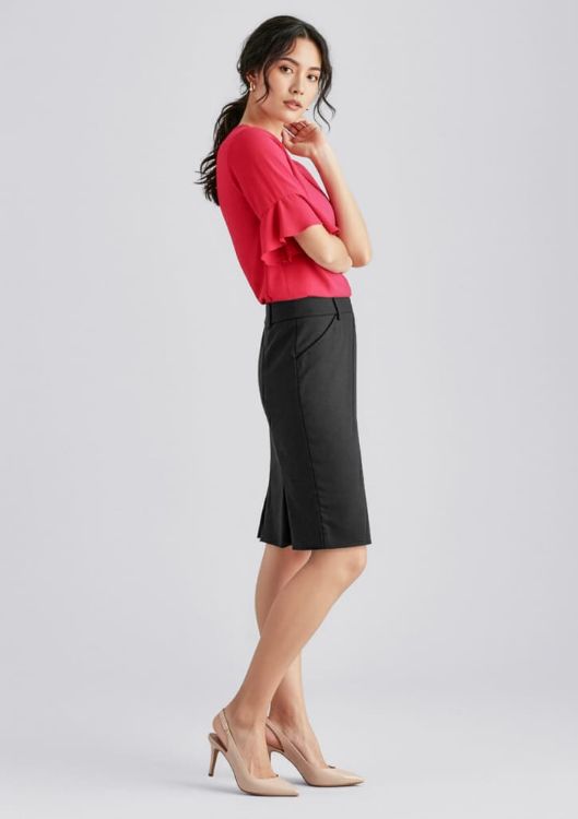 Picture of Womens Comfort Wool Stretch Multi-Pleat Skirt