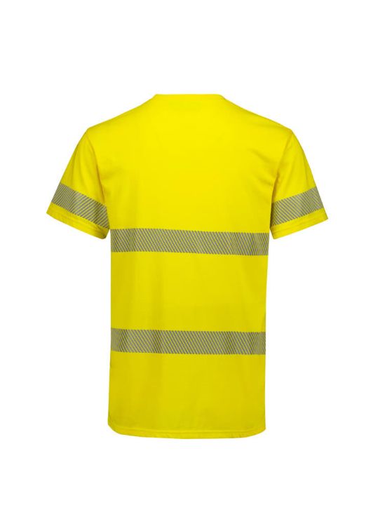 Picture of Mens Hi Vis Segmented Tape Cotton Tee