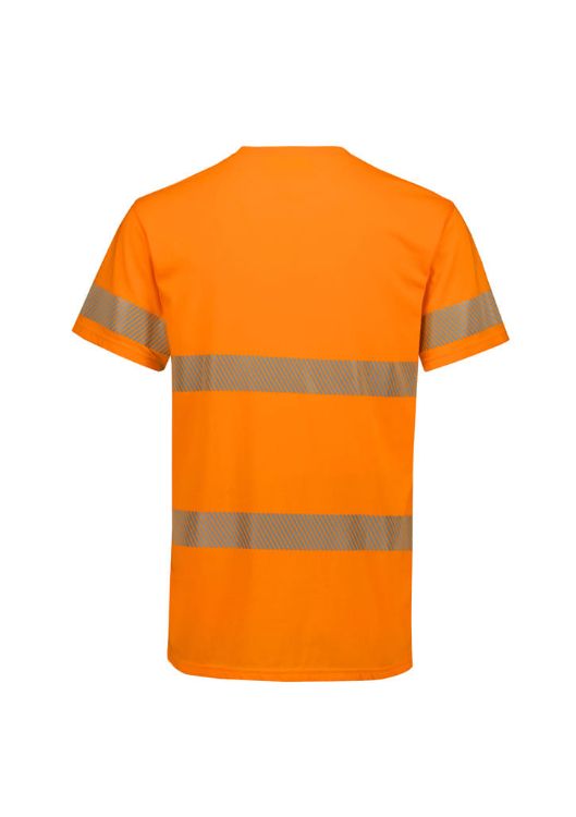 Picture of Mens Hi Vis Segmented Tape Cotton Tee