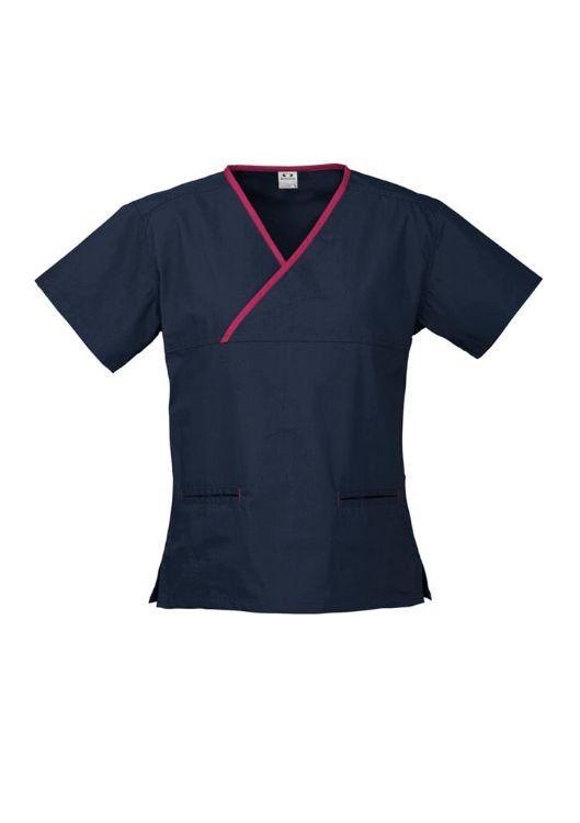 Picture of Womens Contrast Scrub Top