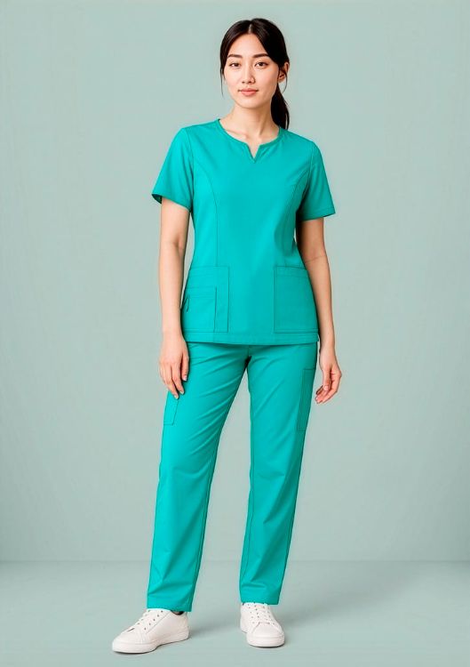 Picture of Womens Avery Round Neck Scrub Top