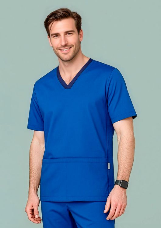 Picture of Mens Riley Stretch Scrub Top