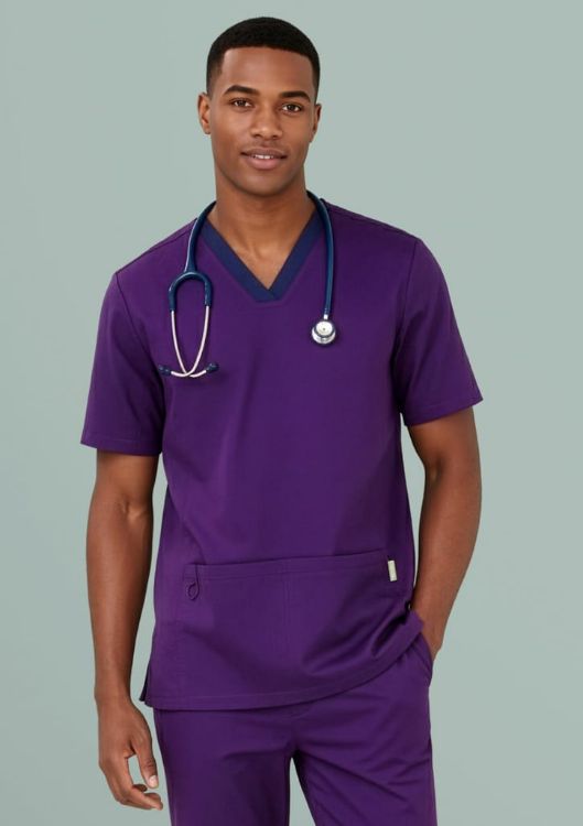 Picture of Mens Riley Stretch Scrub Top