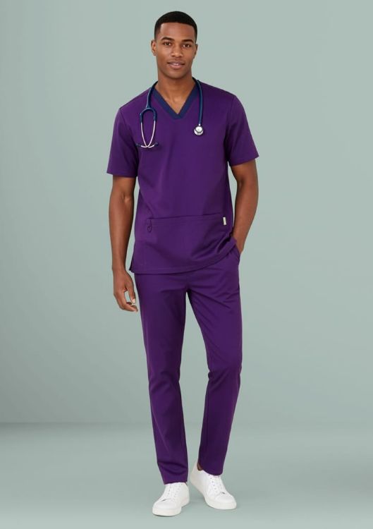 Picture of Mens Riley Stretch Scrub Top