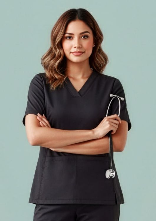 Picture of Womens Riley Stretch Scrub Top
