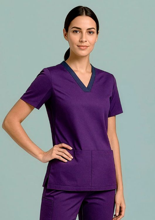 Picture of Womens Riley Stretch Scrub Top