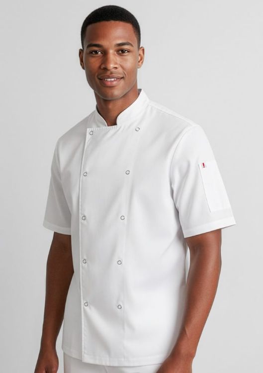 Picture of Mens Zest Short Sleeve Chef Jacket