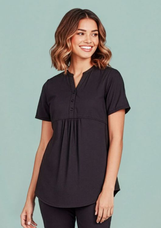 Picture of Womens Rose Tunic Scrub Top