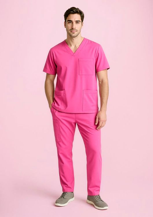 Picture of Unisex Pink Scrub Pant