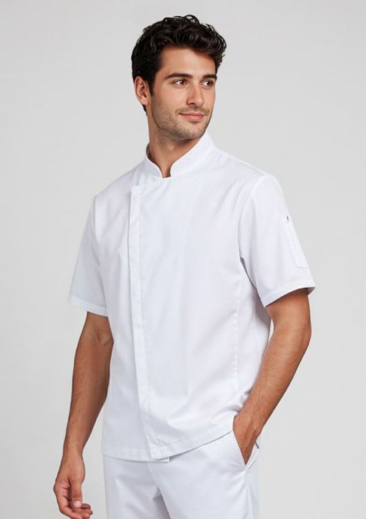 Picture of Mens Alfresco Short Sleeve Chef Jacket