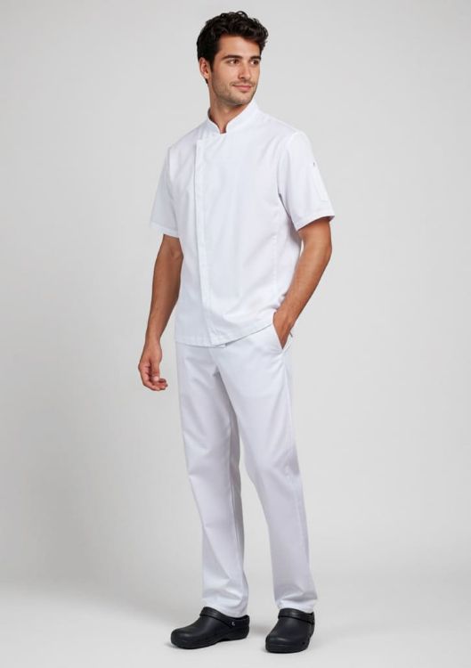 Picture of Mens Alfresco Short Sleeve Chef Jacket