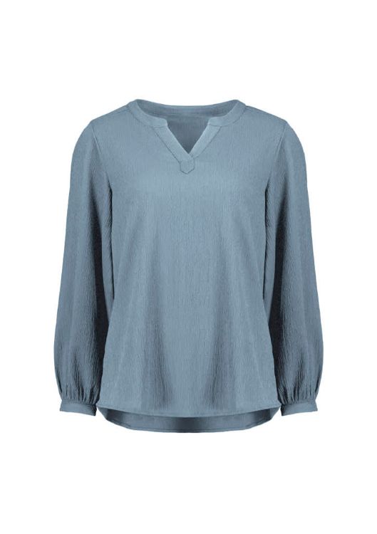 Picture of Womens Ruche Long Sleeve Blouse