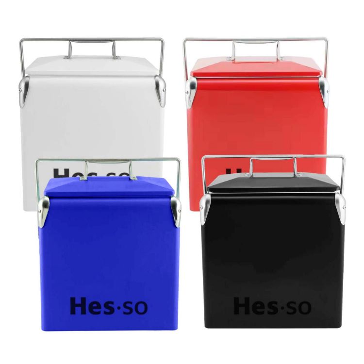 Picture of Retro Metal Ice Cooler Box 13L