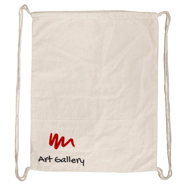 Picture of Calico Library Bag Drawstrings