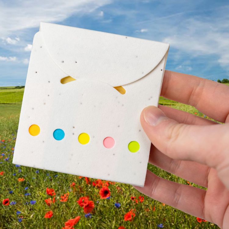 Picture of Corn Poppy Seed Sticky Note Pad