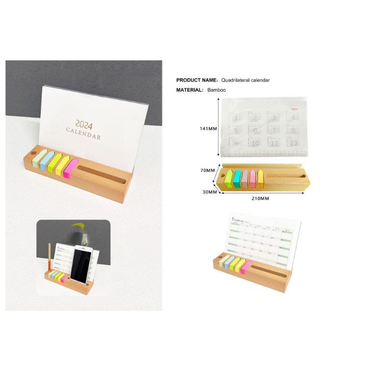 Picture of Bamboo Calendar And Memo Holder