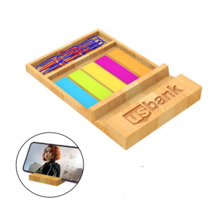 Picture of Bamboo Mobile Holder And Memo Holder