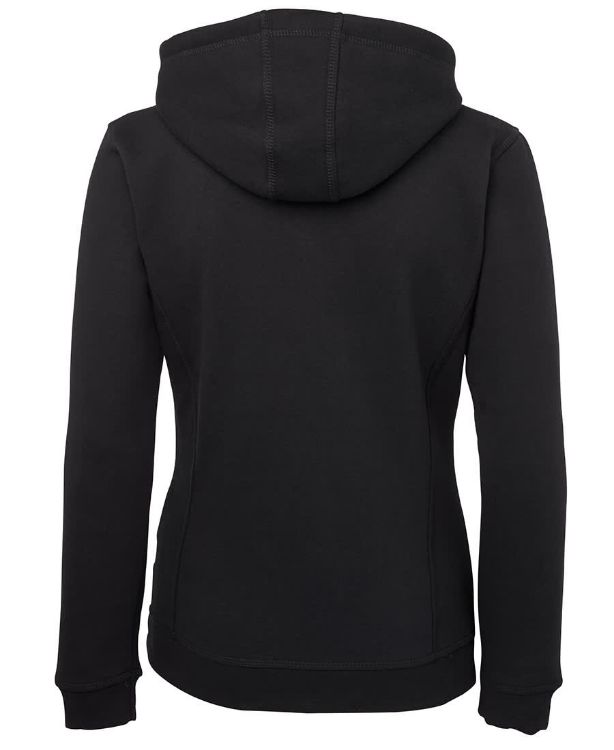 Picture of JB's Ladies Full Zip Fleecy Hoodie Black