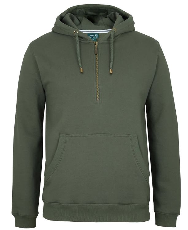 Picture of C of C Brass 1/2 Zip Hoodie Graphite Marle