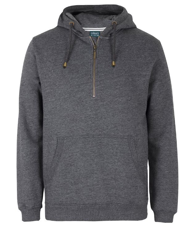 Picture of C of C Brass 1/2 Zip Hoodie Graphite Marle