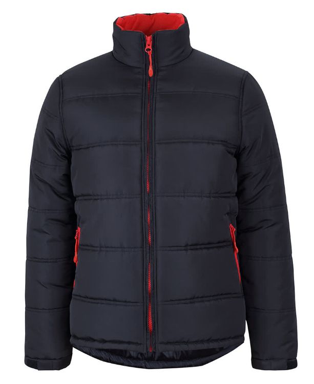 Picture of JB's Puffer Contrast Jacket Black/Red