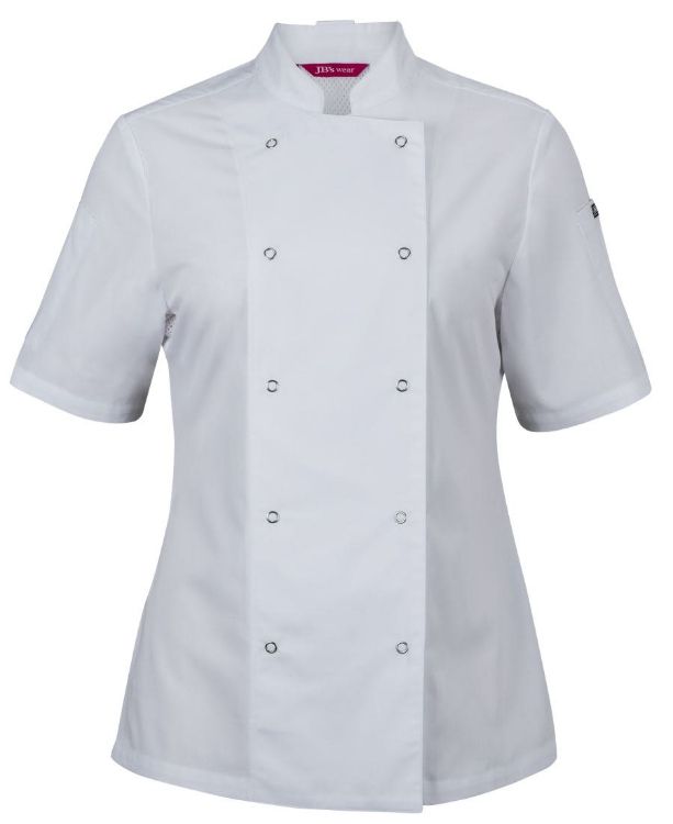 Picture of JB's Ladies S/S Snap Button Chefs Jacket