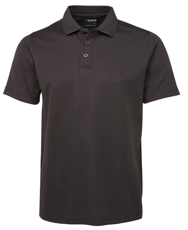 Picture of Podium Cotton Back Yardage Polo Gunmetal