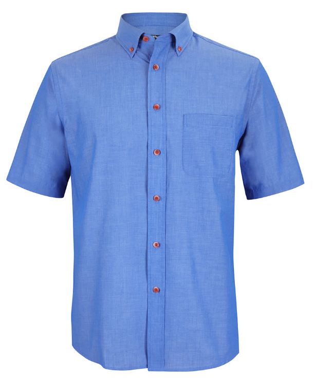 Picture of JB's S/S Indigo Chambray Shirt