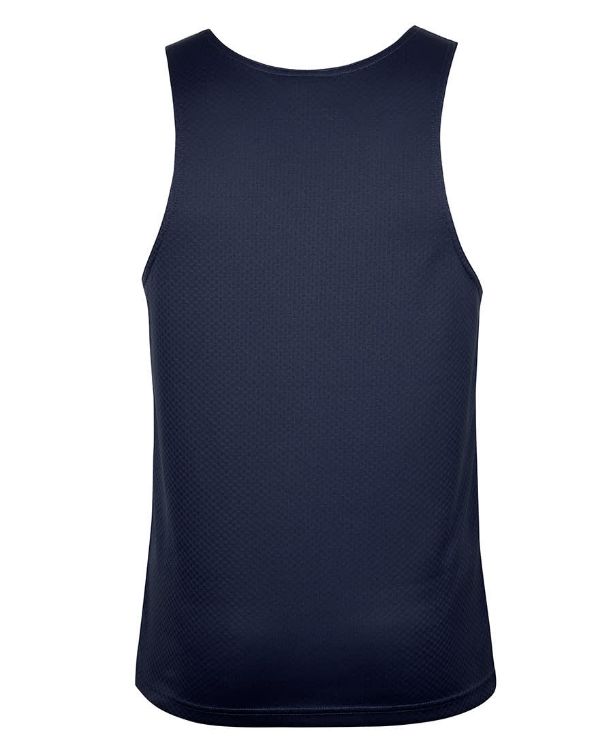 Picture of Podium Cool Jacquard Singlet Royal/White/Grey
