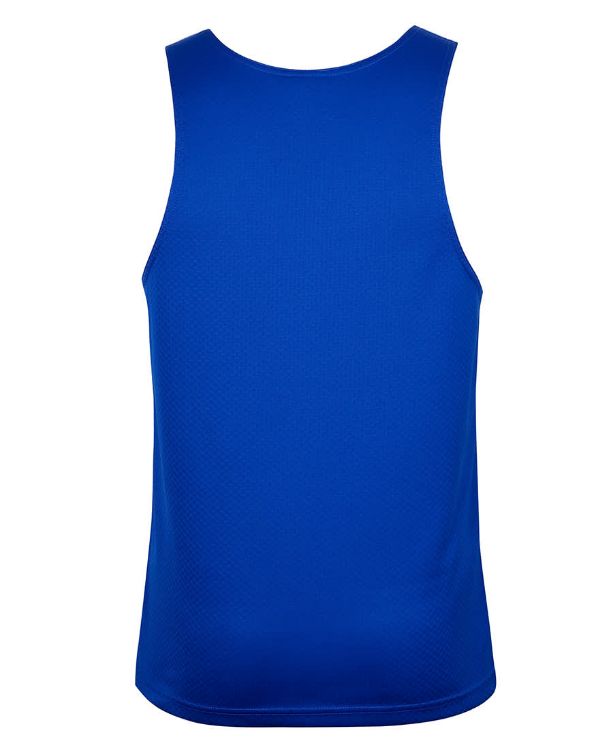 Picture of Podium Cool Jacquard Singlet Royal/White/Grey