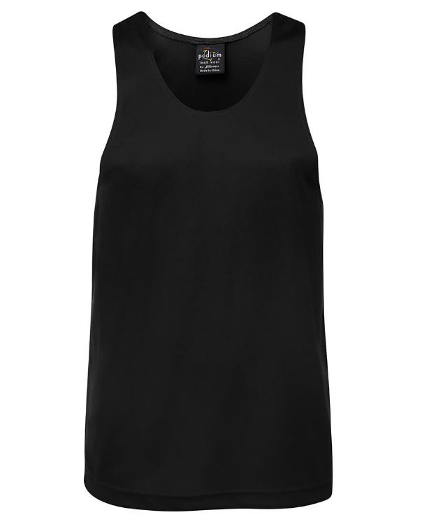 Picture of Podium Poly Singlet Black