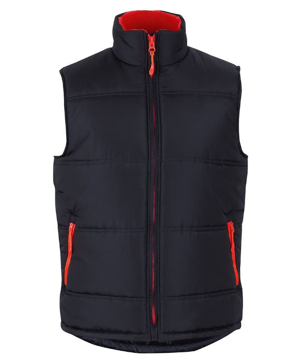 Picture of JB's Puffer Contrast Vest Black/