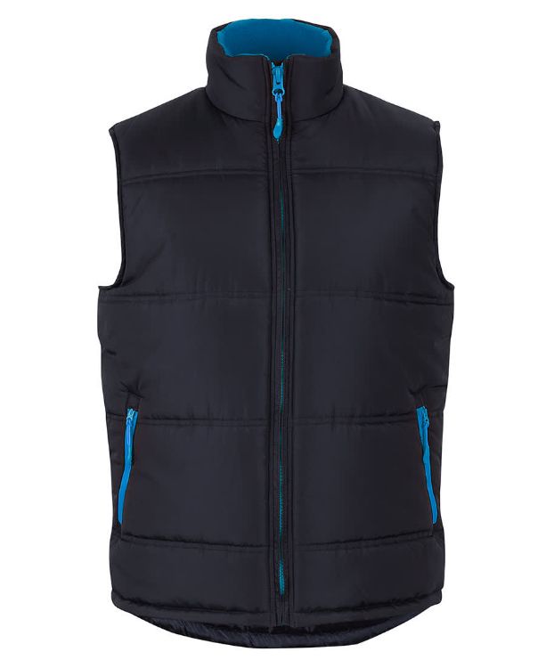 Picture of JB's Puffer Contrast Vest Black/