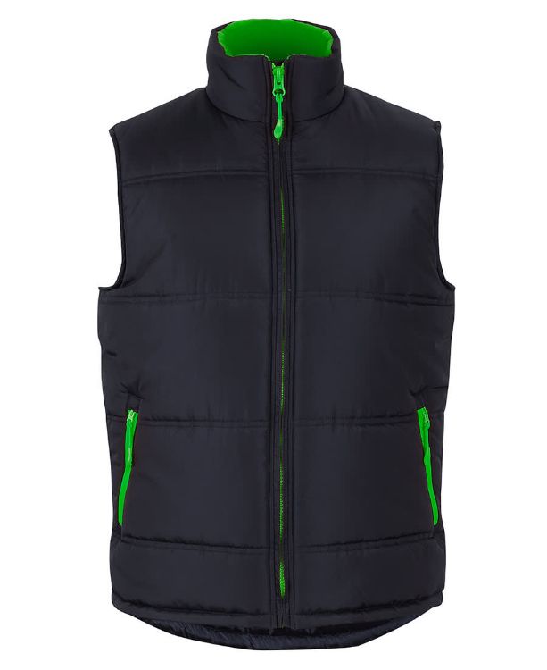 Picture of JB's Puffer Contrast Vest Black/